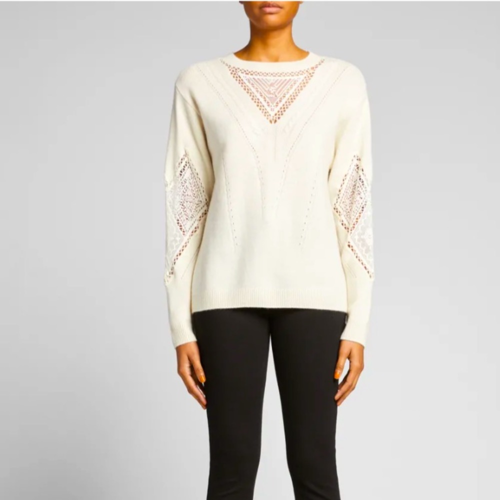 Worn once Kobi Halpern Tabitha Sweater in Warm White Size XS
